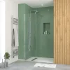 Paroi de douche à l'italienne H.195 x l.50 cm, ép. 5 mm, profilé chrome, Galedo Essentiel