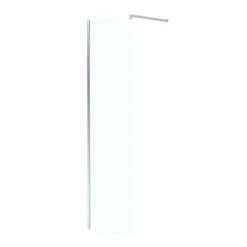 Paroi de douche à l'italienne H.195 x l.50 cm, ép. 5 mm, profilé chrome, Galedo Essentiel