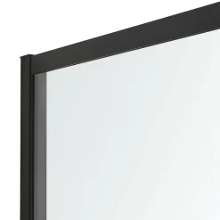 Paroi de douche à l'italienne GoodHome Ahti transparent profilé noir 120 cm