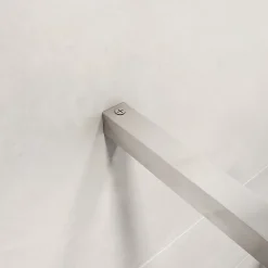 paroi de douche chrome 80x190cm,6mm verre anticalcaire avec bandes horizontales sérigraphiées,barre de fixation 140cm en carré