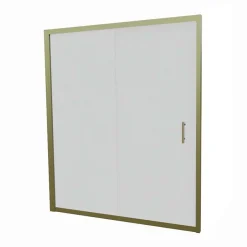 Paroi de douche coulissante 160 cm cadre doré GOLDY