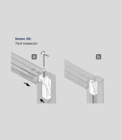 Paroi de douche coulissante DELTA - Noir Mat - 143-145.6 cm - Fermeture amortie - Réversible - Anticalcaire
