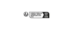 Paroi de douche fixe Cooke & Lewis Onega sérigraphiée 80 cm