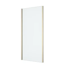 Paroi de douche fixe l.90 x 195 cm, profilés alu finition doré brossé, GoodHome Ledava
