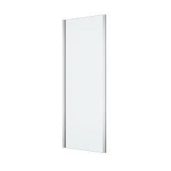 Paroi de douche fixe l.70 x H.195 cm, verre transparent, profilés alu chrome, GoodHome Ledava