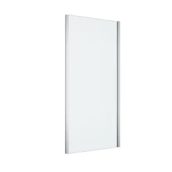 Paroi de douche fixe l.90 x H.195 cm, verre transparent, profilés alu chrome, GoodHome Ledava