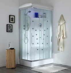 Paroi De Douche Hydromassante Multifonction 70X90 Dx - Iride