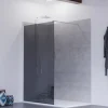 Paroi de douche miroir effet fumé 100 cm PSYCHE - Verre 8 mm securit