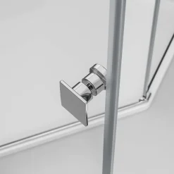 Paroi de douche sans cadre pentagonale en verre véritable NANO EX415 - 90x90x195cm