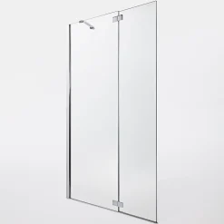 Paroi de douche walk in et volet Cooke & Lewis Zilia transparent 80 + 45 cm