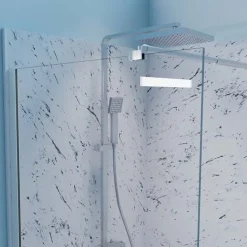 Paroi de douche 110x200 cm fixe CALYPSO - Verre 8 mm anticalcaire