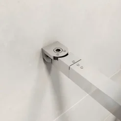 paroi de douche 120x190cm,6mm verre anticalcaire avec bandes horizontales sérigraphiées,barre de fixation extensible 73-120cm