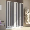 Paroi douche 160 CM H185 en Plastique pvc modèle Aura avec l'ouverture centrale