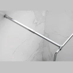 Paroi douche Italienne LUCIA 140 x 200 cm, verre 8mm, transparent, anticalcaire - Saniverre
