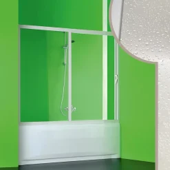 Paroi Pare-Baignoire 170 CM en acrylique mod. Plutone avec ouverture laterale