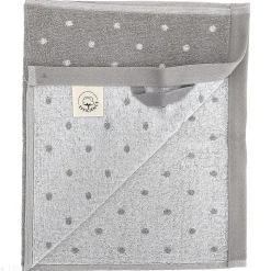 Parure de bain 7 pièces collection EFFICIENT DOTS gris lunar