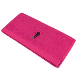 Parure de bain 8 pièces coton 550g/m2 PURE FOOTBALL Rose Fuchsia