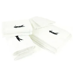 Parure de bain 8 pièces coton 550g/m2 PURE GOLF Blanc