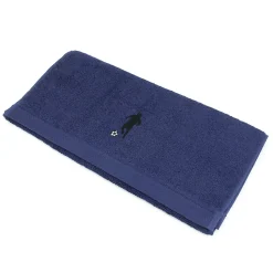 Parure de bain 8 pièces coton 550g/m2 PURE FOOTBALL Bleu Marine