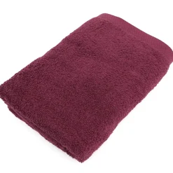 Parure de bain 6 pièces PURE Bordeaux 550g/m2