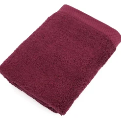 Parure de bain 6 pièces PURE Bordeaux 550g/m2