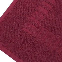 Parure de bain 6 pièces PURE Bordeaux 550g/m2