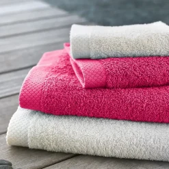 Parure de bain 6 pièces PURE Fuchsia 550g/m2