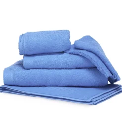 Parure de bain 6 pièces PURE Bleu Mer 550g/m2