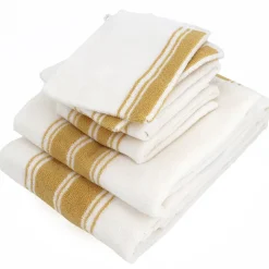 Parure de bain 6 pièces RIBBON II jaune