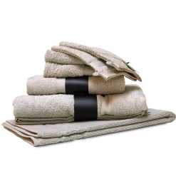 Parure de bain 7 pièces ROYAL CRESENT Gris Craie 650g/m2