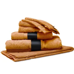 Parure de bain 7 pièces ROYAL CRESENT Miel 650g/m2