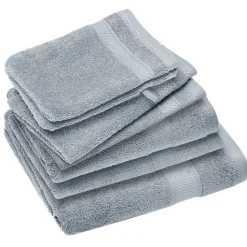 Parure de bain coton 550g/m2 NAÏA par lot de 7 bleu Glacier