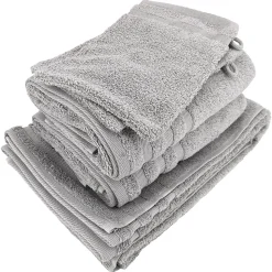 Parure de bain EFFICIENCE PURE gris Lunar 5 pièces