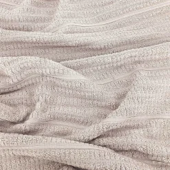 Parure de bain en fils retors pur coton collection SWELL 7 pièces beige