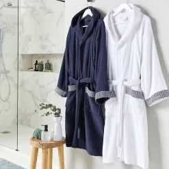 Peignoir adulte à capuche en coton éponge XXL