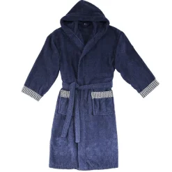 Peignoir adulte en coton éponge et broderie M