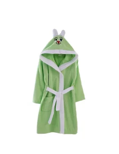 Peignoir Eponge Enfant Vert - 1/2 ans