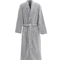 Peignoir polaire homme femme côtelé extra doux Blanc/Anthracite M KASH