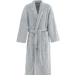 Peignoir polaire homme femme côtelé extra doux Blanc/Lichen S KASH