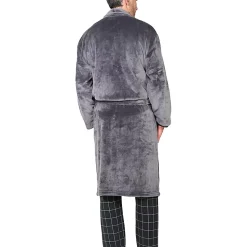 Peignoir polaire mixte chaud & doux Silver Grey S KOMO