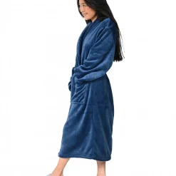 Peignoir polaire mixte chaud & doux Denim M KOMO
