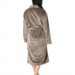 Peignoir polaire mixte chaud & doux Noisette M KOMO