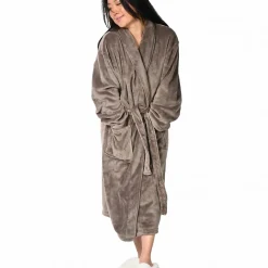 Peignoir polaire mixte chaud & doux Noisette S KOMO