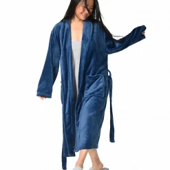 Peignoir polaire mixte chaud & doux Denim XL KOMO