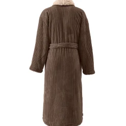 Peignoir polaire mixte côtelé ultra chaud Noisette 5 - XXL NOTTING HILL