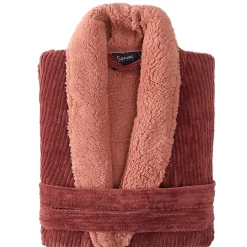 Peignoir polaire mixte côtelé ultra chaud Terre Brulée 5 - XXL NOTTING HILL