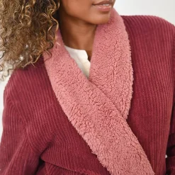 Peignoir polaire mixte côtelé ultra chaud Terre Brulée 5 - XXL NOTTING HILL