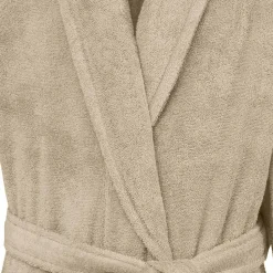Peignoir éponge homme-femme col châle 400 g/m² Sable L STUDIO