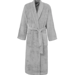 Peignoir éponge homme-femme col châle 400 g/m² Gris Perle XL STUDIO