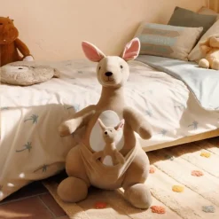 Peluche Kangourou XL (45x60 cm - Beige)